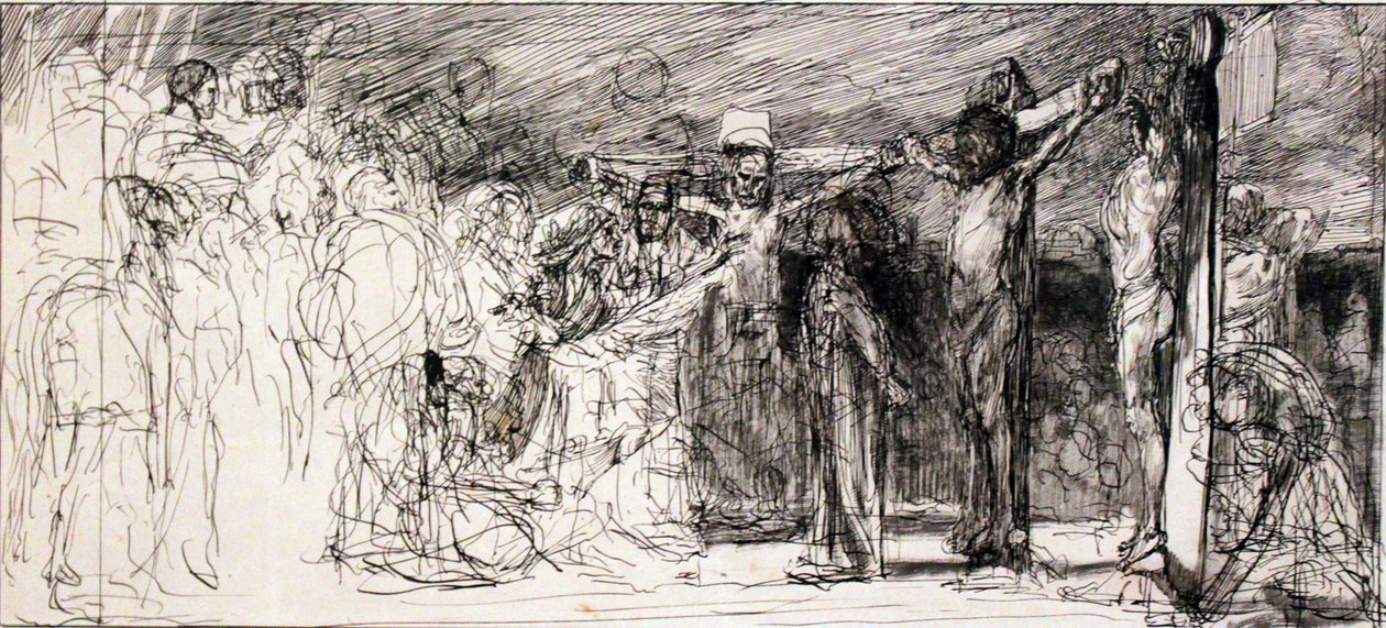 Keresztre feszítés alkotó: Max Klinger