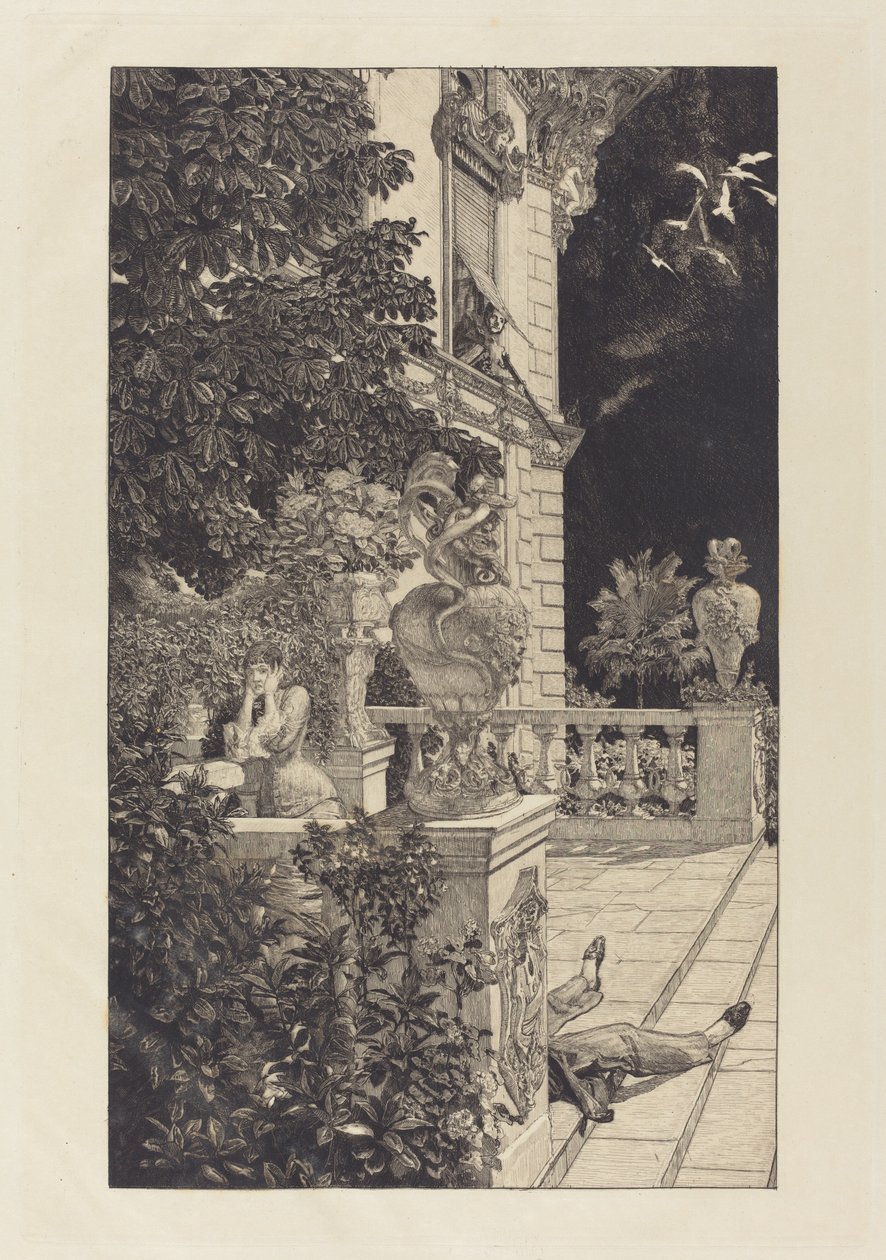 Flagrantiban, 1883. alkotó: Max Klinger