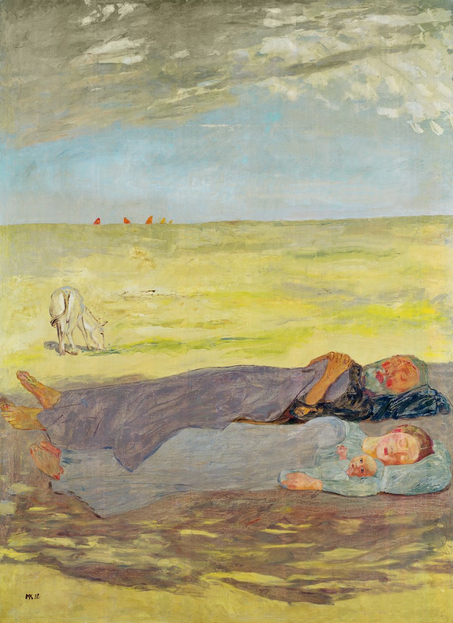 Pihenjen az egyiptomi repülésen, 1912 alkotó: Max Klinger
