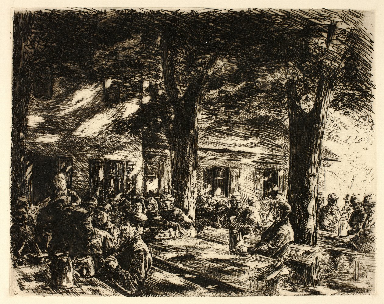 Sörkert Rosenheimben alkotó: Max Liebermann