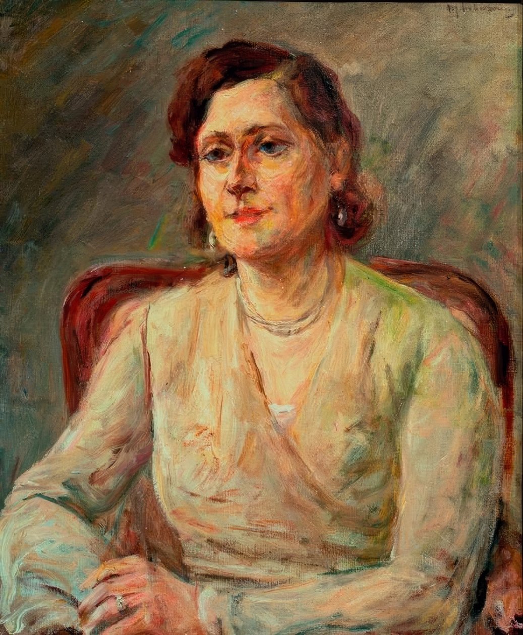Lydia Petrowa portréja alkotó: Max Liebermann