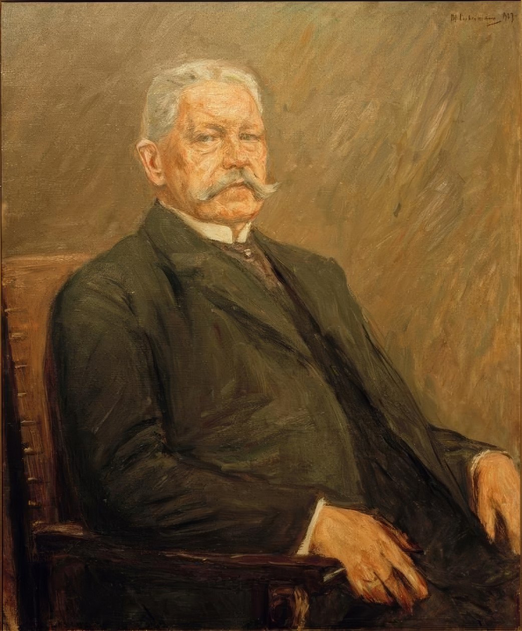 Paul von Hindenburg birodalmi elnök portréja alkotó: Max Liebermann