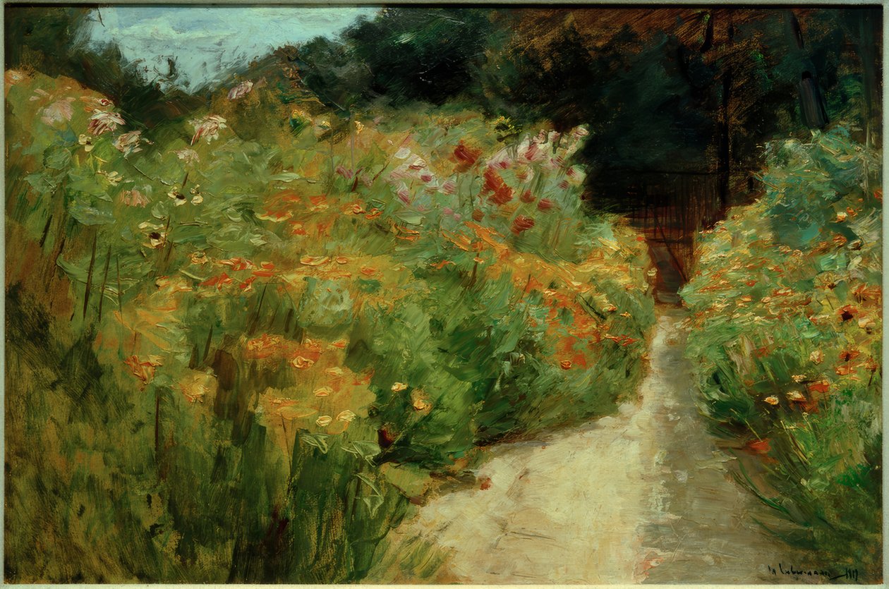 Virágbokrok a Wannsee kertben alkotó: Max Liebermann