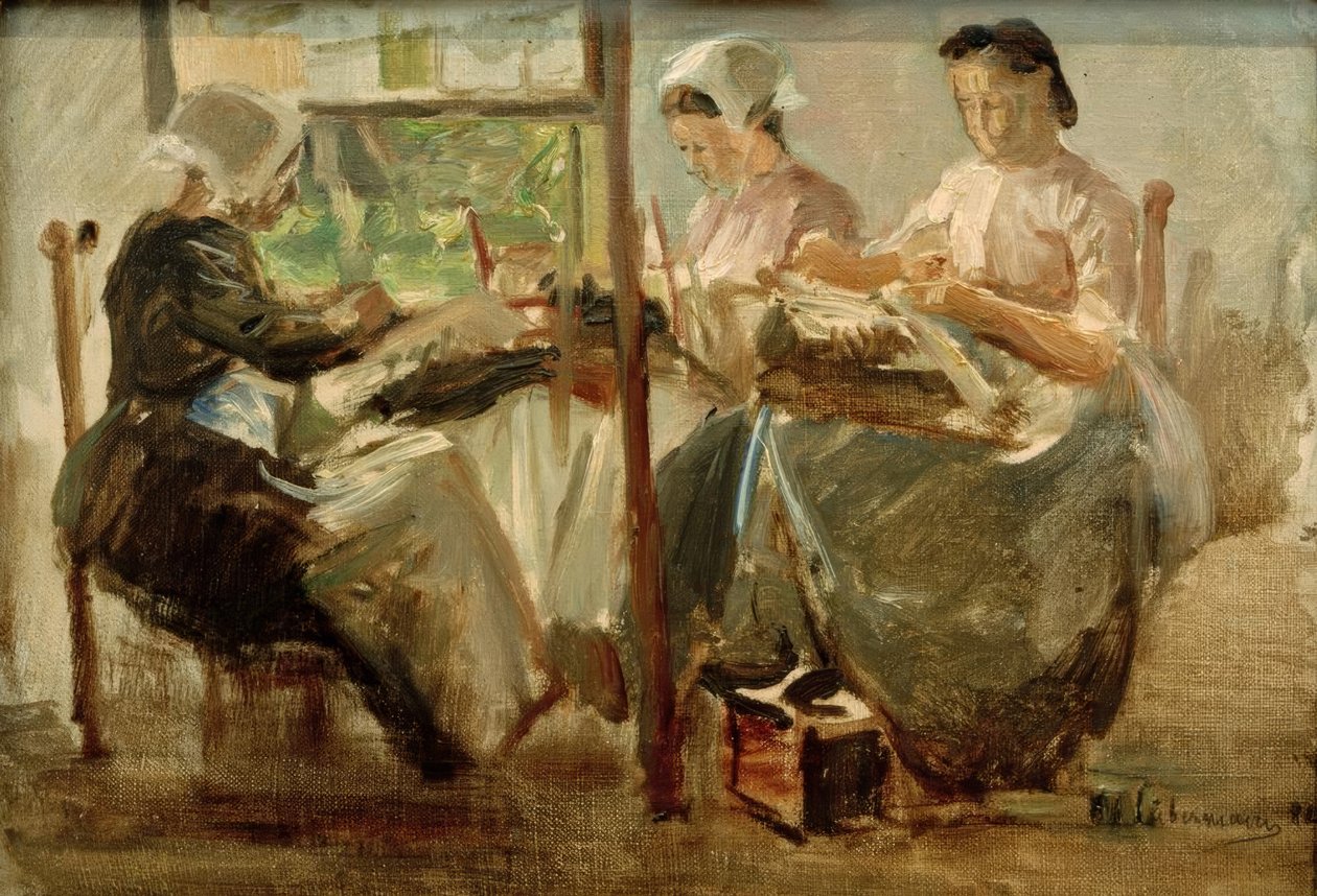 Brabant csipkekészítők alkotó: Max Liebermann