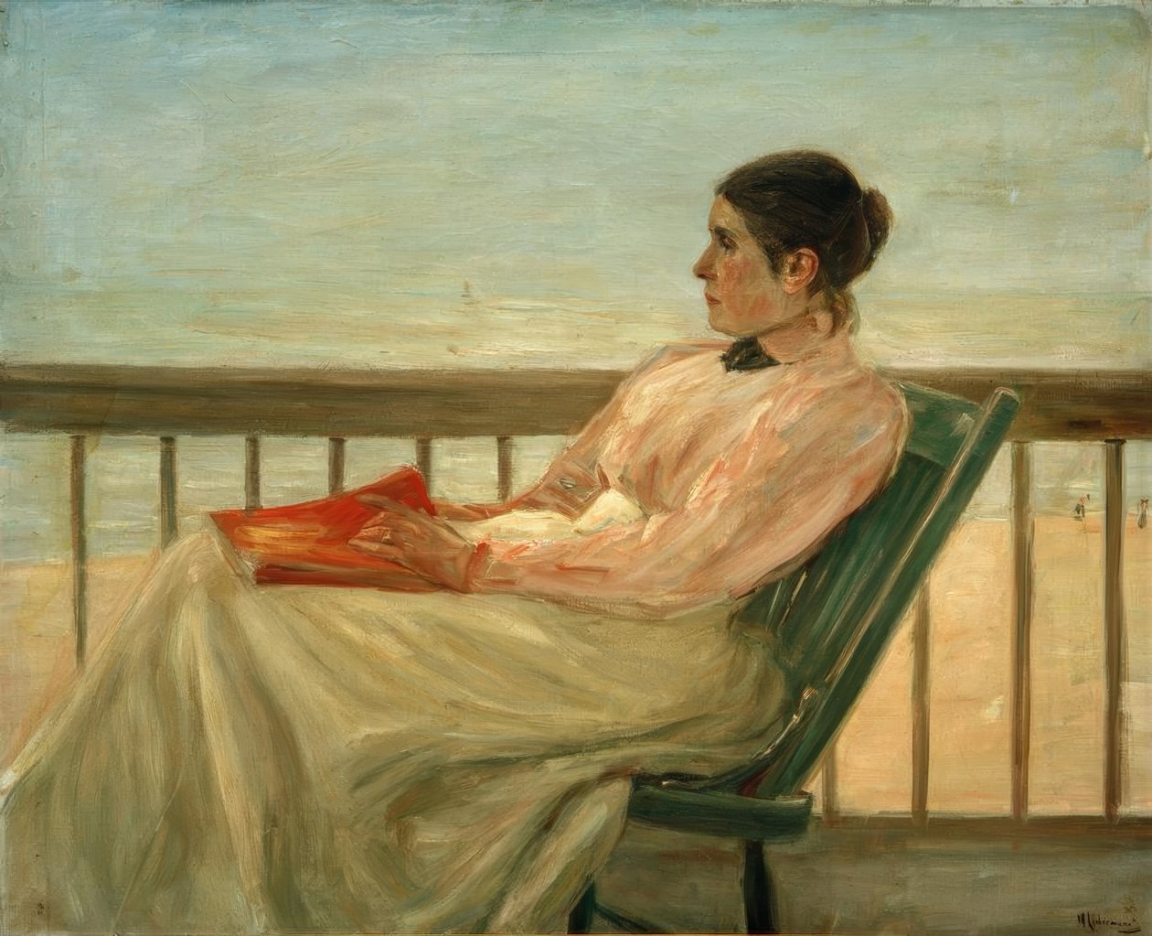 A művész felesége a tengerparton alkotó: Max Liebermann