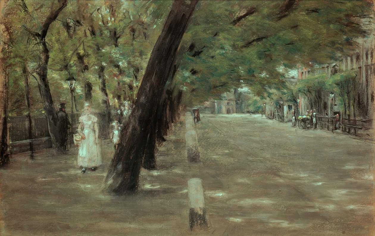 A Kirchenallee St. Georgban, Hamburgban alkotó: Max Liebermann