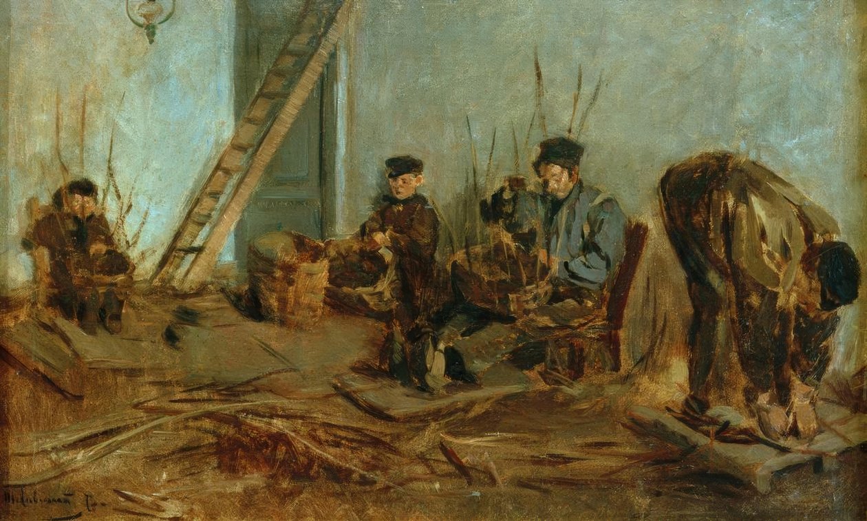 A kosárfonók alkotó: Max Liebermann