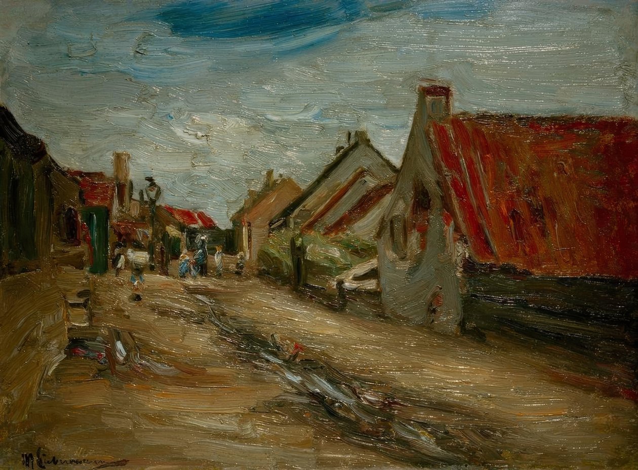 Falusi utca Hollandiában alkotó: Max Liebermann