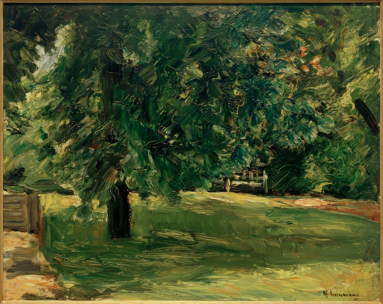 Kerti pad a gesztenyefa alatt a Wannsee kertben alkotó: Max Liebermann