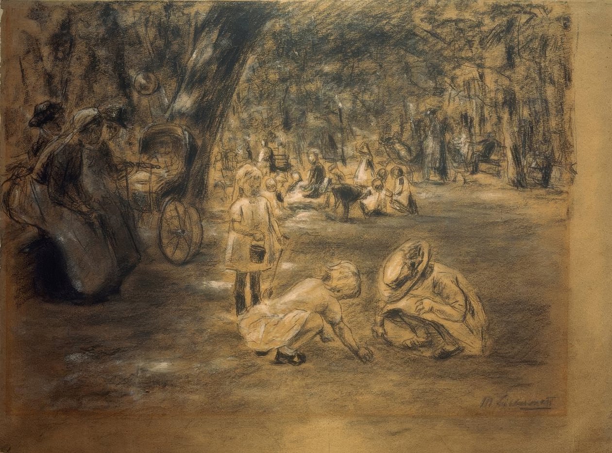 Játszótér az állatkertben alkotó: Max Liebermann