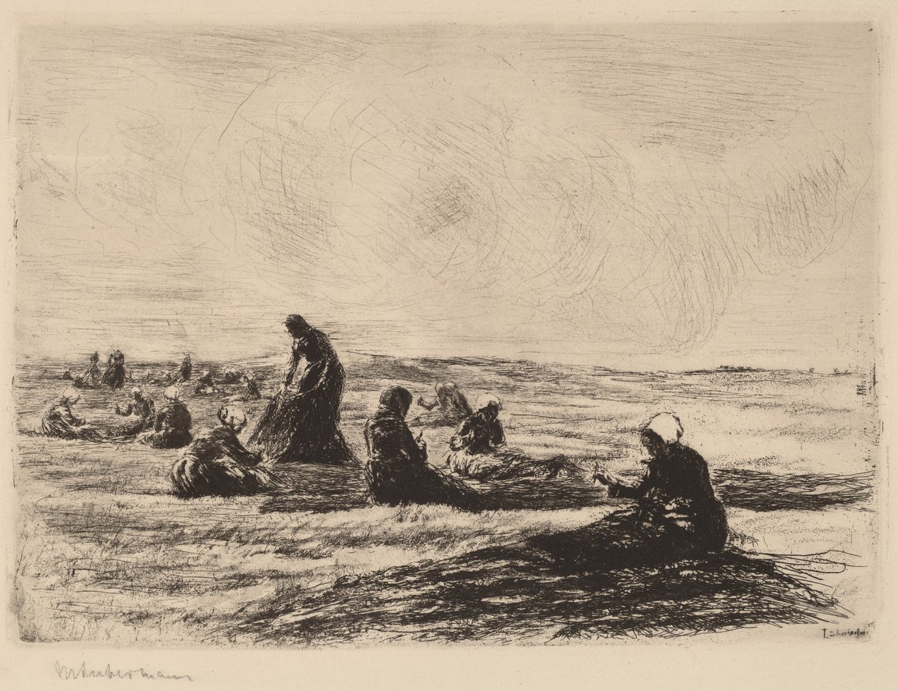 A háló javítása, 1894. alkotó: Max Liebermann