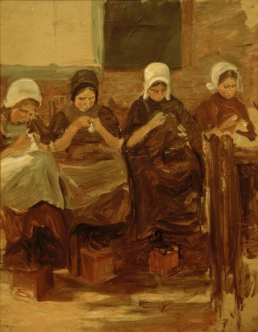 Varró lányok Huyzenben alkotó: Max Liebermann