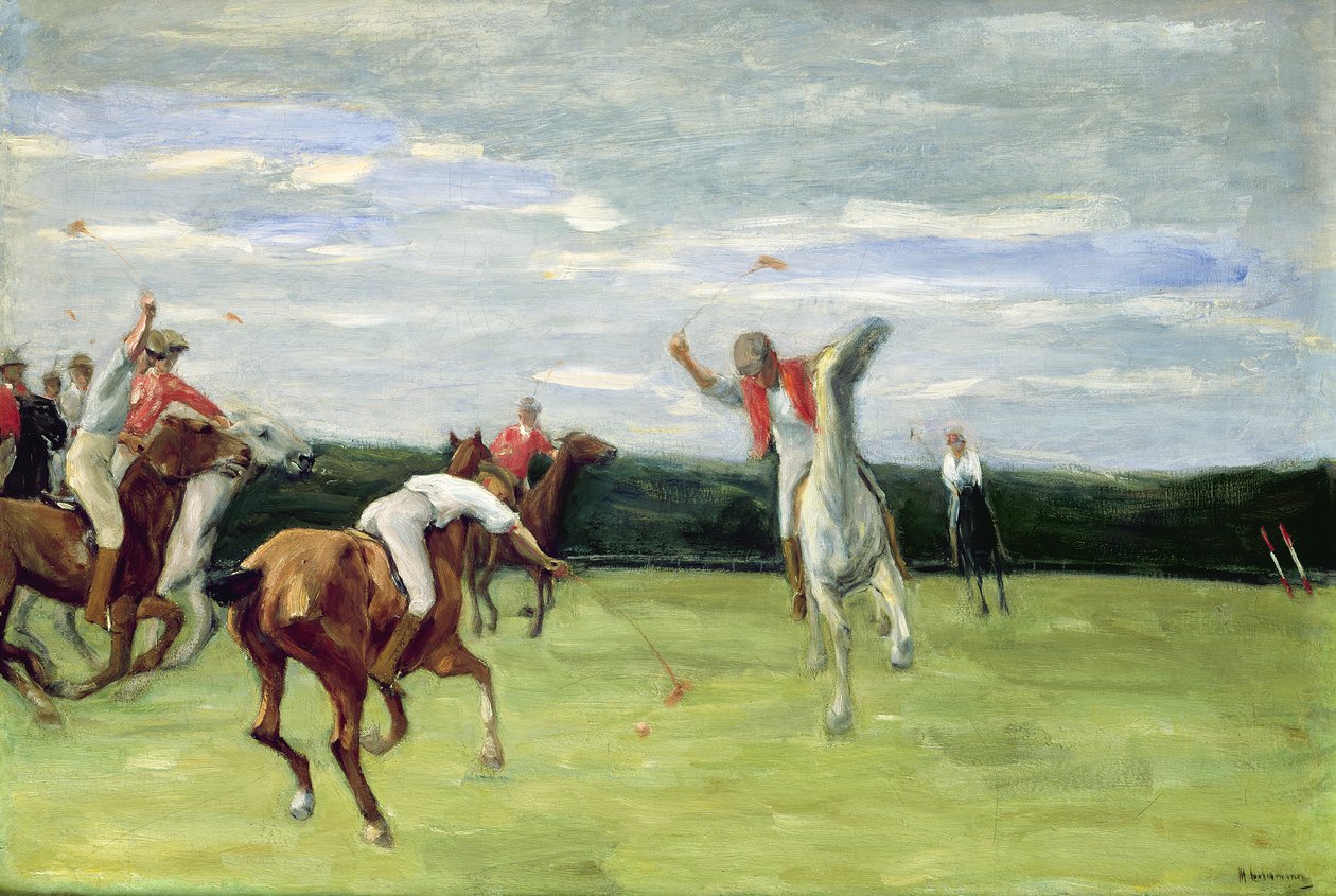 Pólójátékos a hamburgi Jenischparkban, 1903 alkotó: Max Liebermann