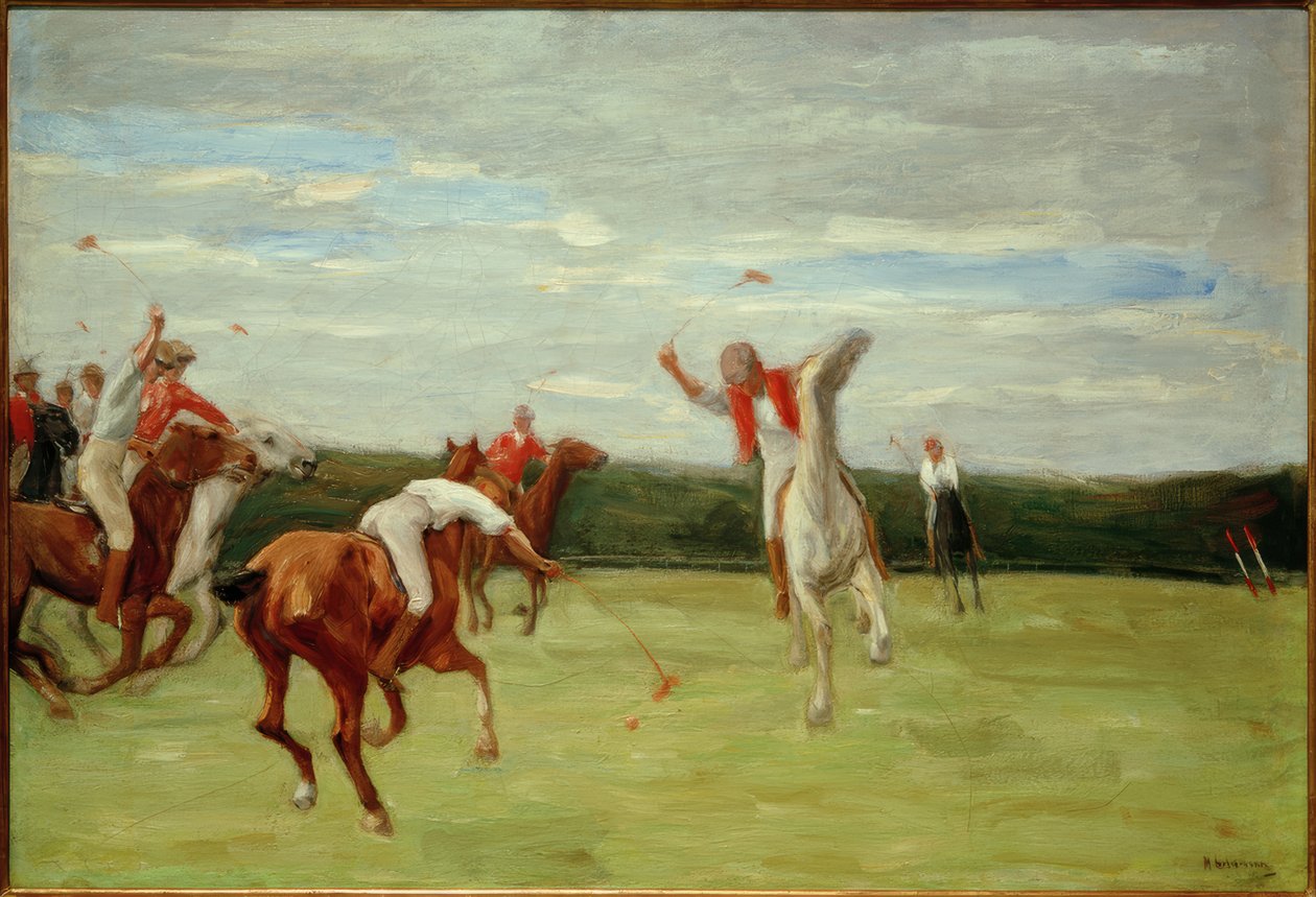 Pólósok a Jenischs Parkban alkotó: Max Liebermann
