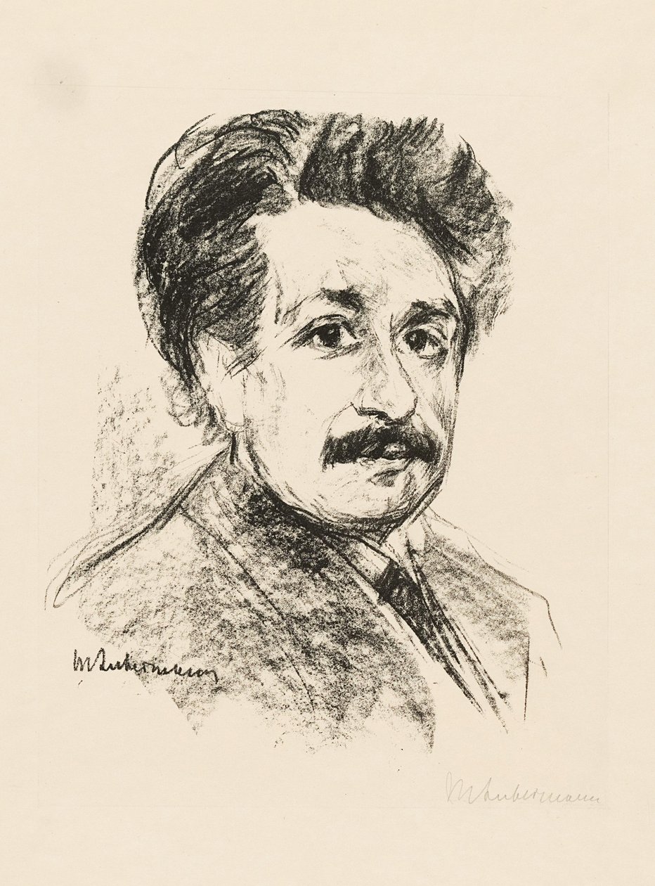 Albert Einstein portréja alkotó: Max Liebermann