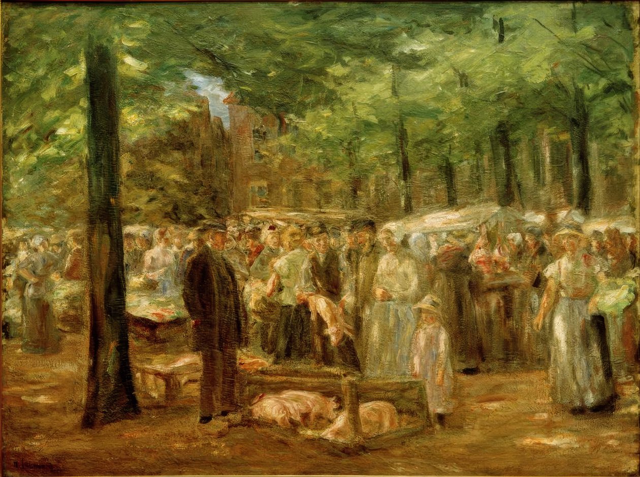 Sertéspiac Haarlemben alkotó: Max Liebermann
