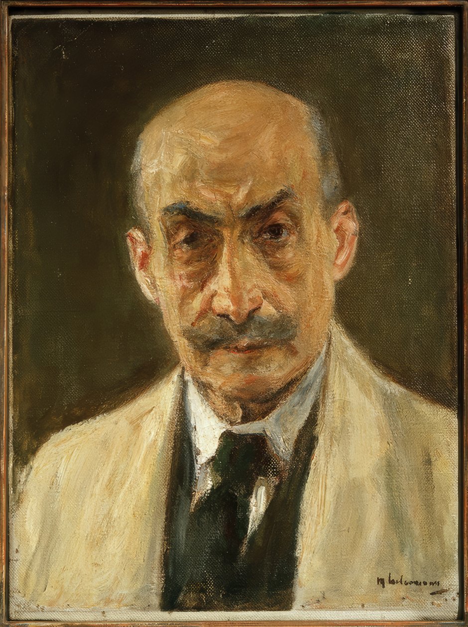 Önarckép (mellszobor festői öltönyben) alkotó: Max Liebermann