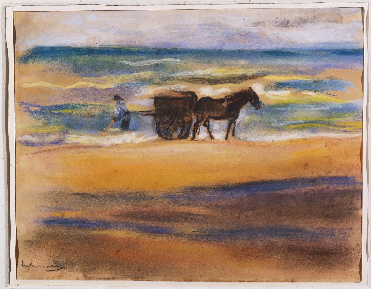 Shell Seekers on the Beach alkotó: Max Liebermann
