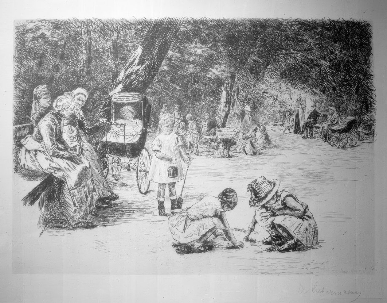 Gyerekek játszanak alkotó: Max Liebermann