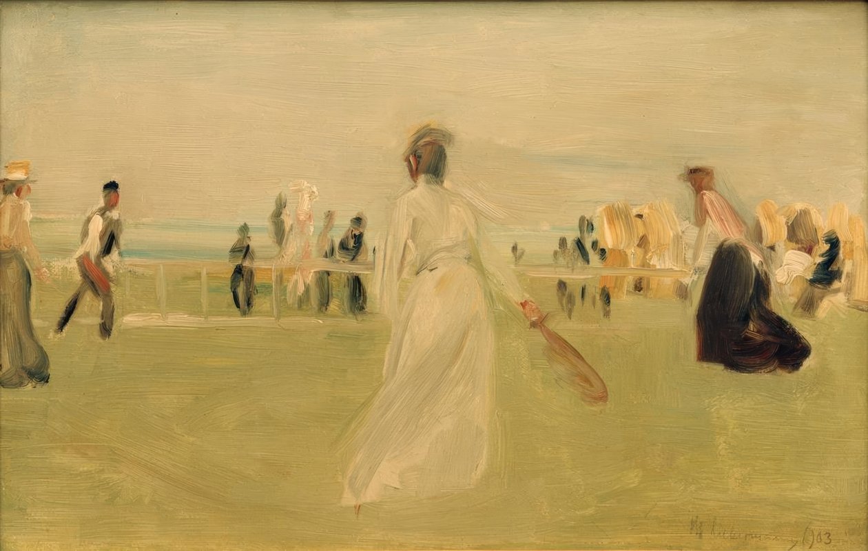 Teniszező a tengerparton alkotó: Max Liebermann
