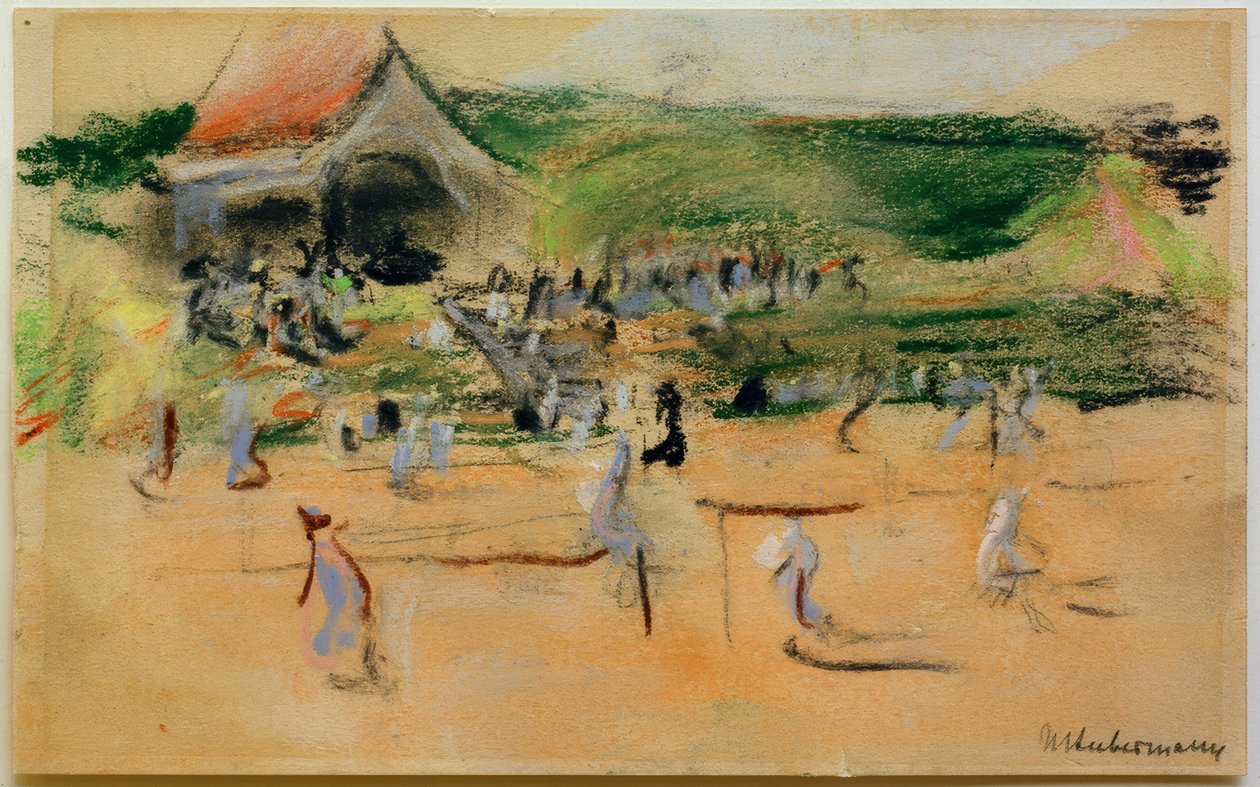 Tenisz tér Noordwijkban alkotó: Max Liebermann