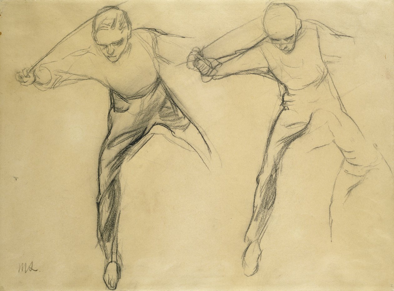 Két férfi figura alkotó: Max Liebermann