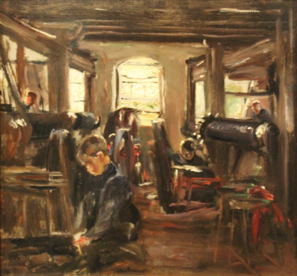 szövőüzem Larenben alkotó: Max Liebermann