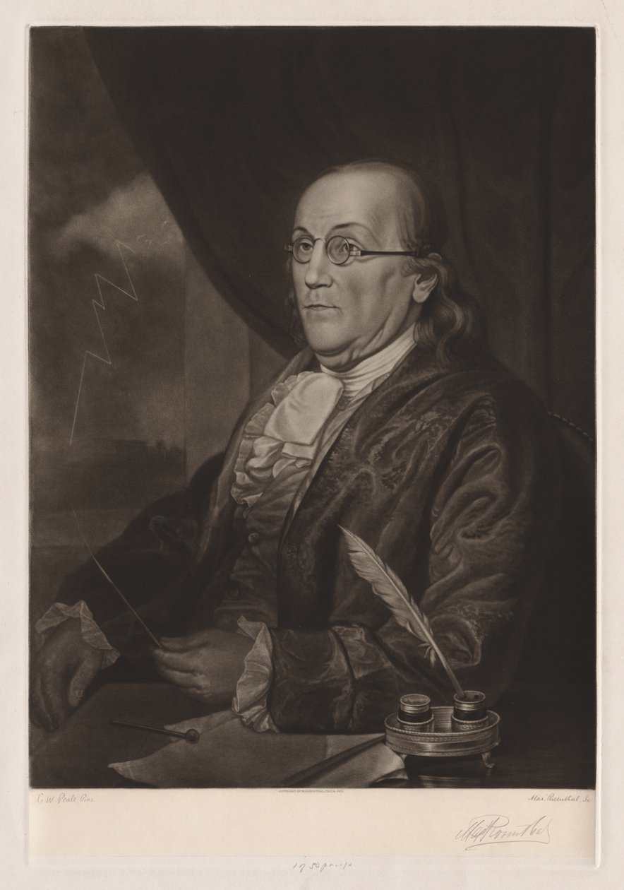 Benjamin Franklin alkotó: Max Rosenthal