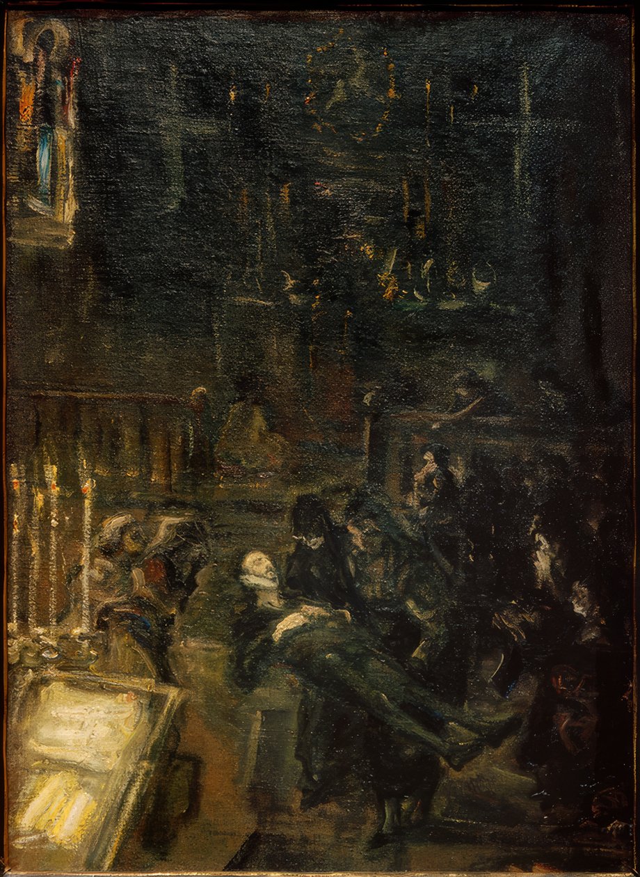 Aufbahrung Don Giovannis alkotó: Max Slevogt