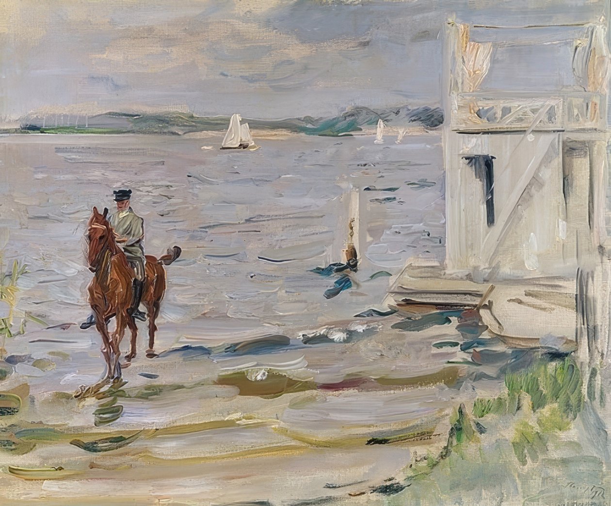 Fürdőház a Havelen. 1912 alkotó: Max Slevogt