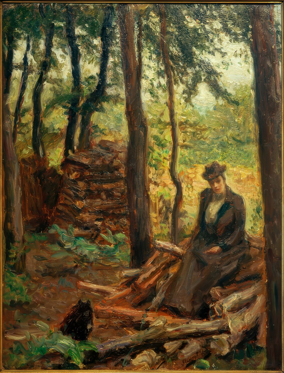 Nini a fahasábon alkotó: Max Slevogt