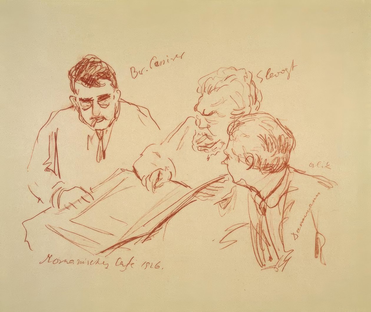 Romanisches Café 1926 alkotó: Max Slevogt