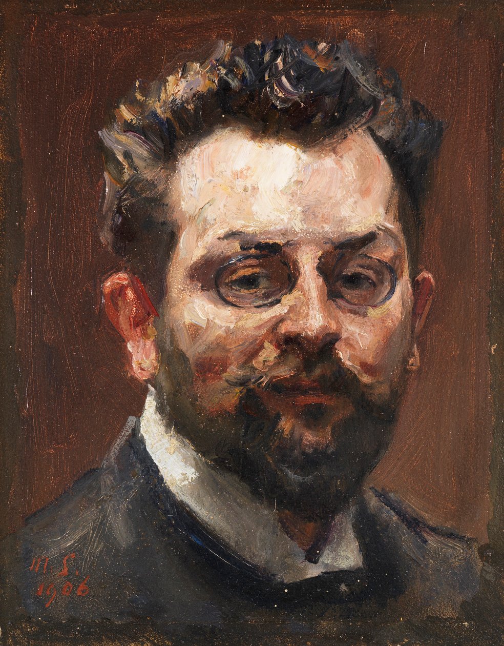 Önarckép, 1906. alkotó: Max Slevogt