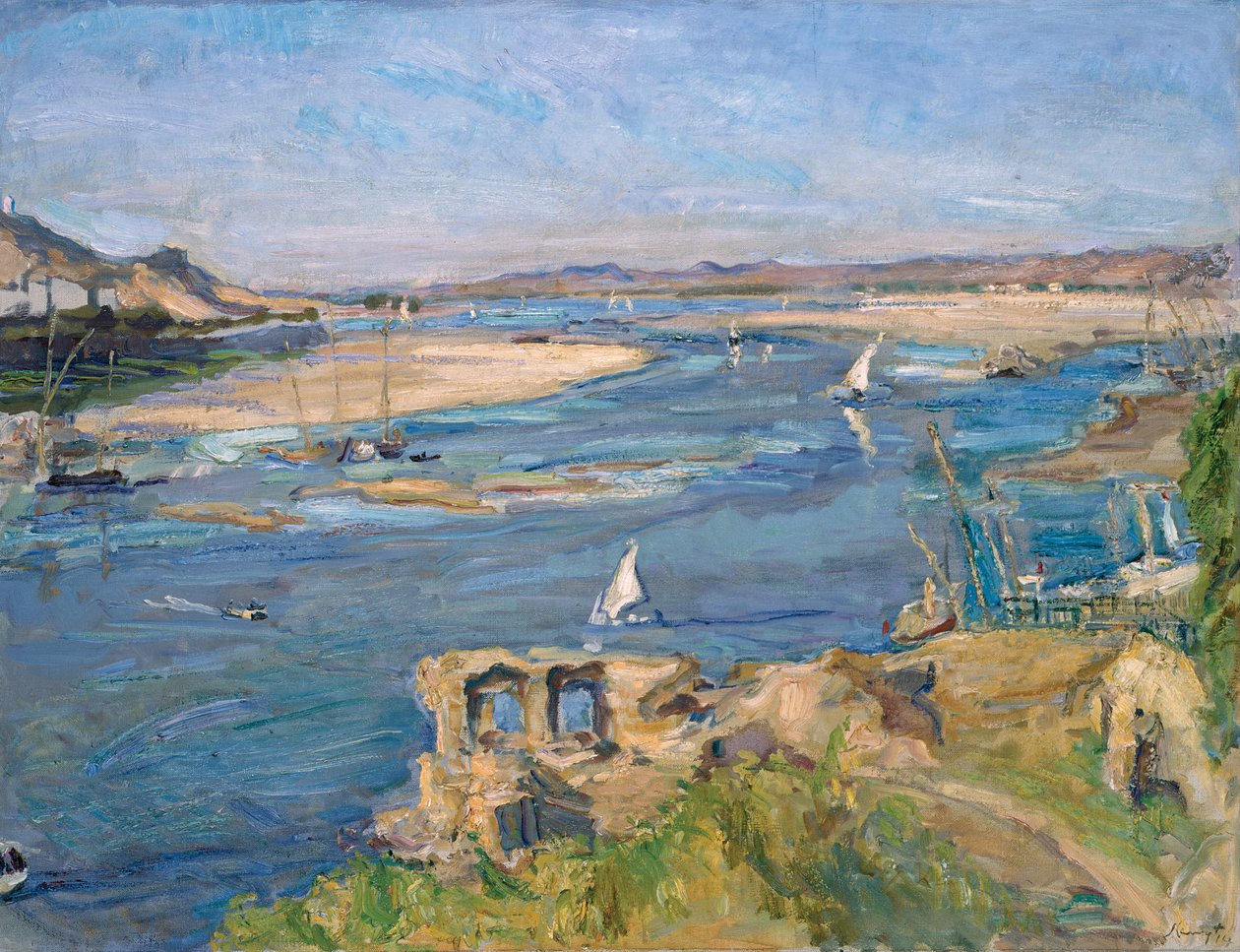 A Nílus Asszuán közelében, 1914 alkotó: Max Slevogt