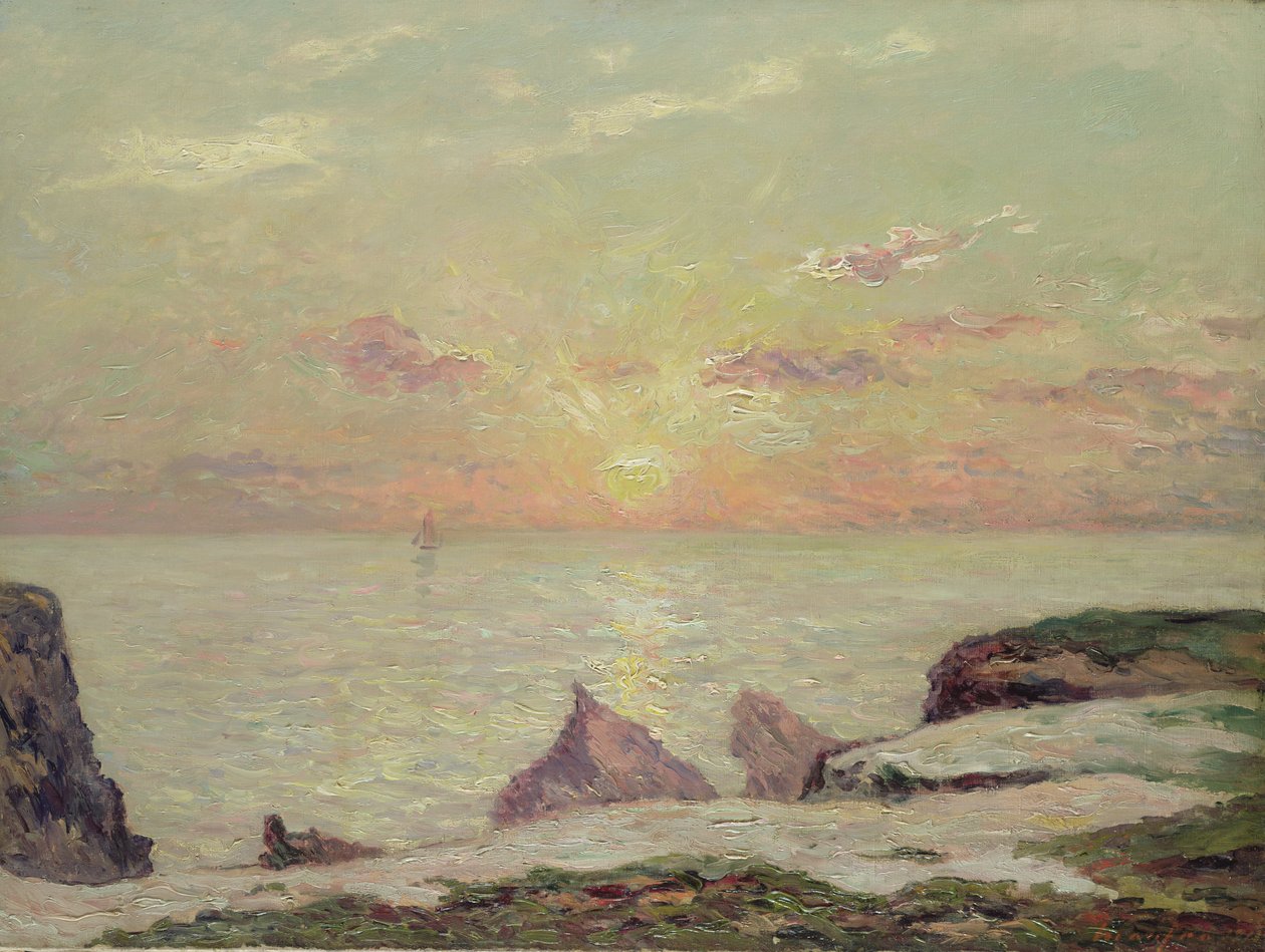 A Belle Ile-i sziklák, 1913 alkotó: Maxime Emile Louis Maufra