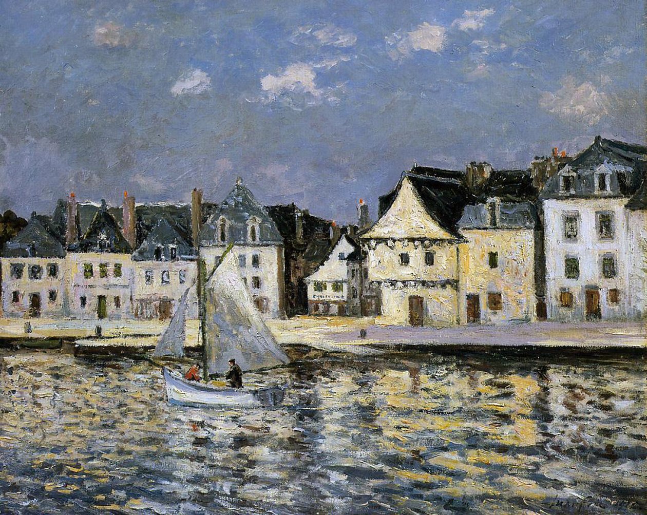 St. Goustan kikötője, Bretagne, 1912 alkotó: Maxime Emile Louis Maufra