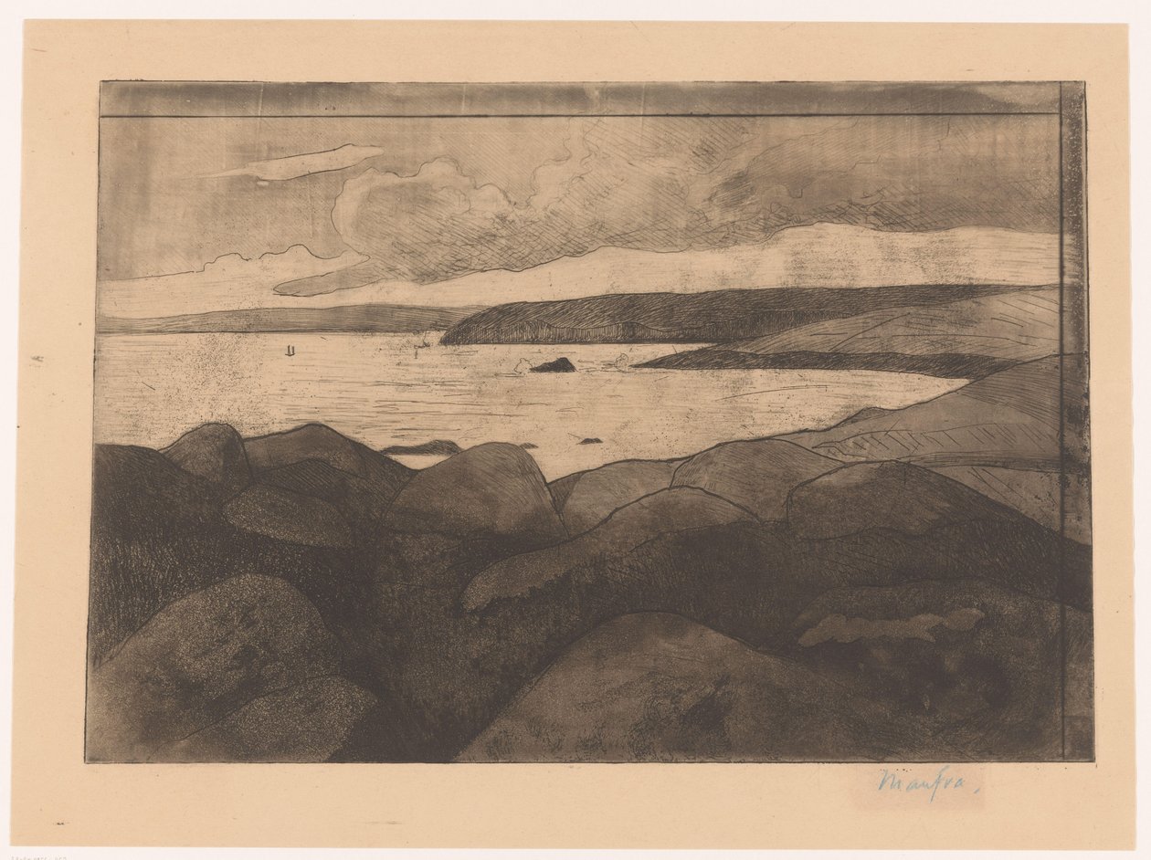 Breton tengerpart alkotó: Maxime Camille Louis Maufra (attributed to)