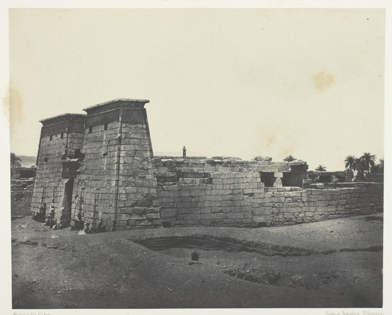 Karnak, Khons temploma; Théba alkotó: Maxime Du Camp