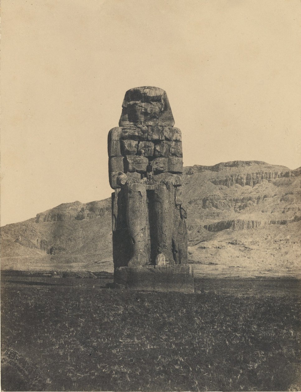 Memnon szobra, Théba alkotó: Maxime Du Camp
