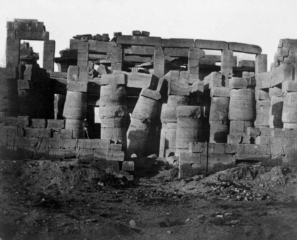 Templomromok, Egyiptom, 1852. alkotó: Maxime Du Camp