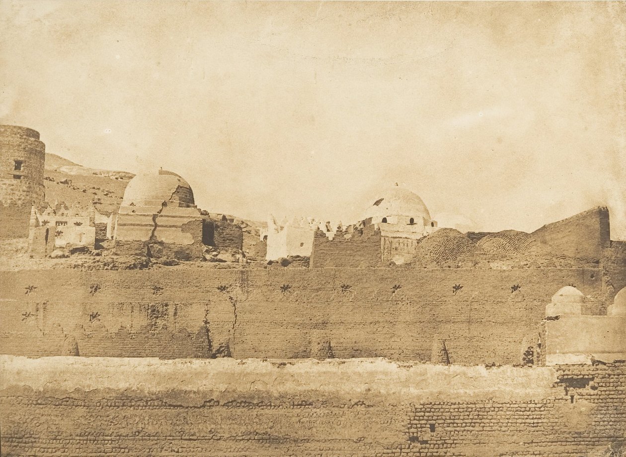 Muszlim sírok Sioutban, 1849-50. alkotó: Maxime Du Camp