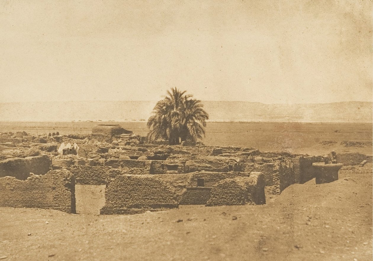 Herment falu látképe, 1849-50. alkotó: Maxime Du Camp