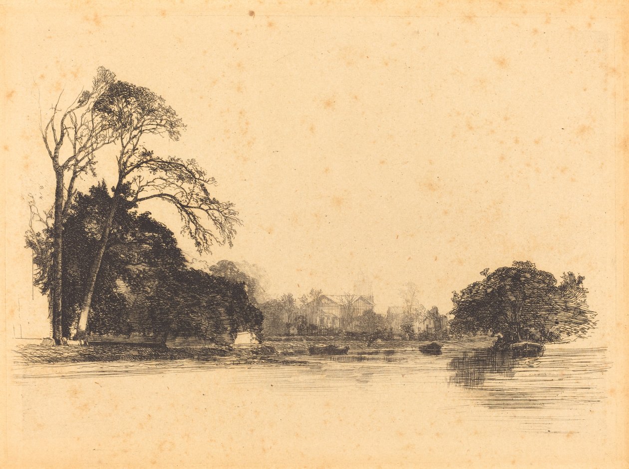 Banks of the Tamise alkotó: Maxime Lalanne