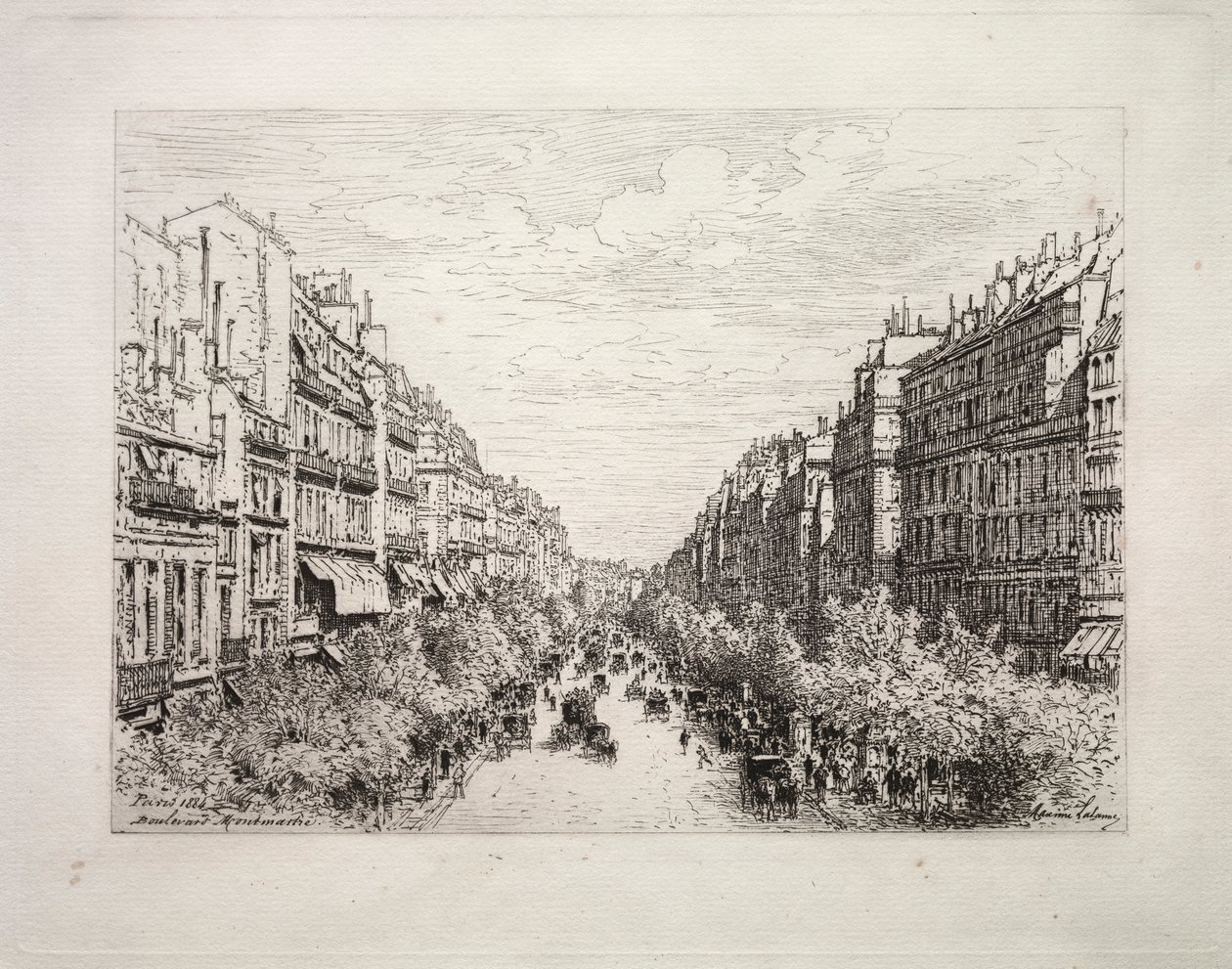 Boulevard Montmartre alkotó: Maxime Lalanne
