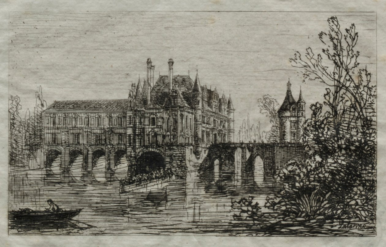 Chenonceau kastély. alkotó: Maxime Lalanne