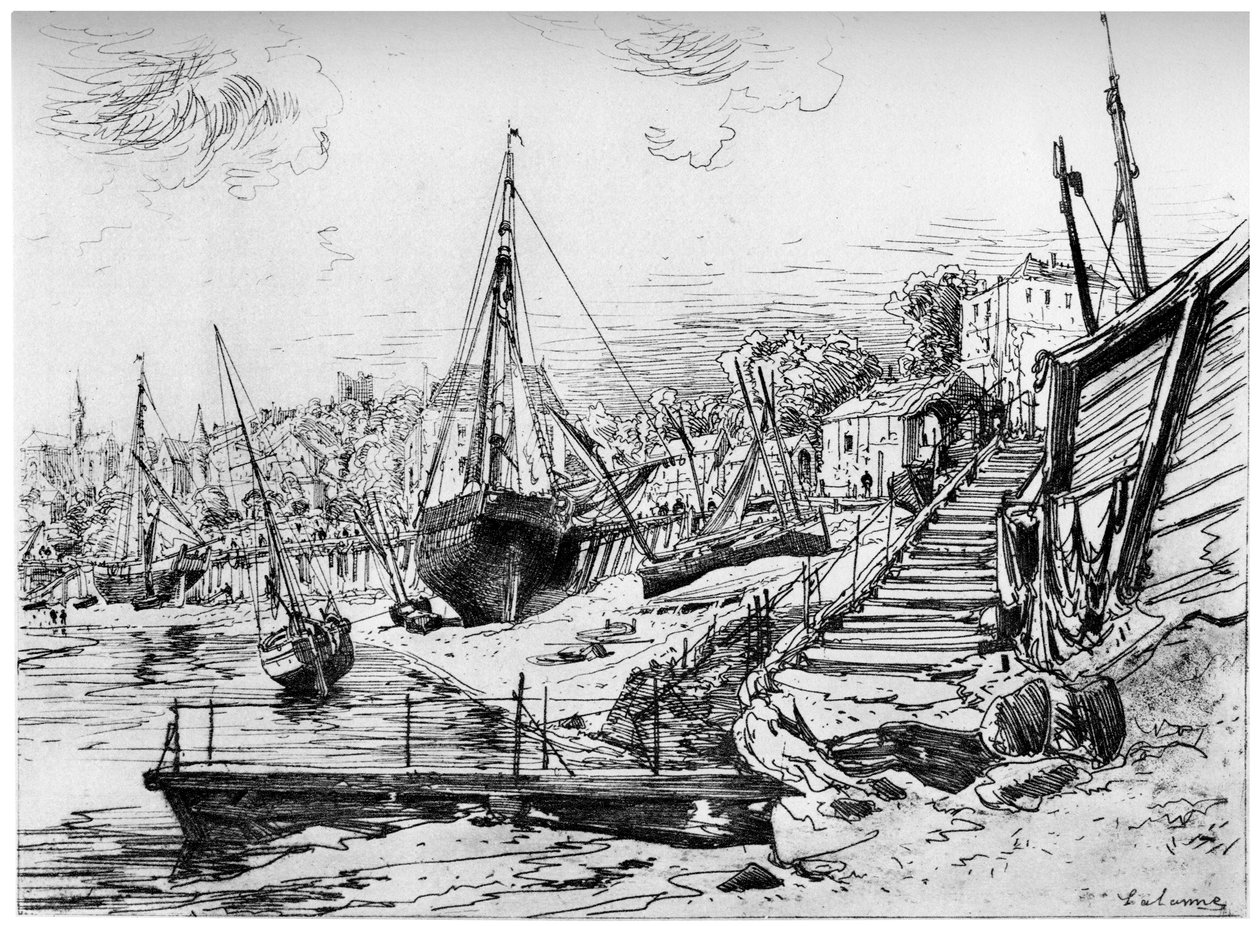 Concarneau, 1850-1895, 1924 alkotó: Maxime Lalanne