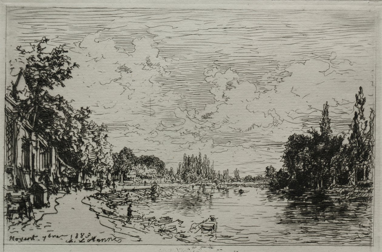 Noyant, 1883. alkotó: Maxime Lalanne