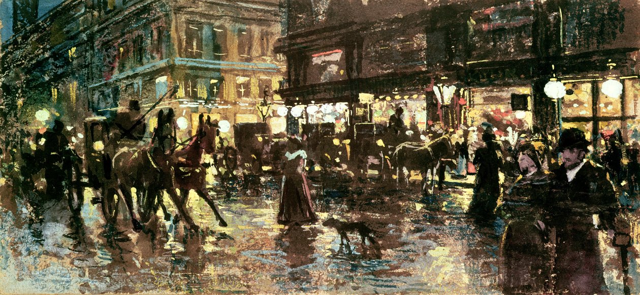 A Ringstrasse éjjel, Bécs alkotó: Maximilian Lenz