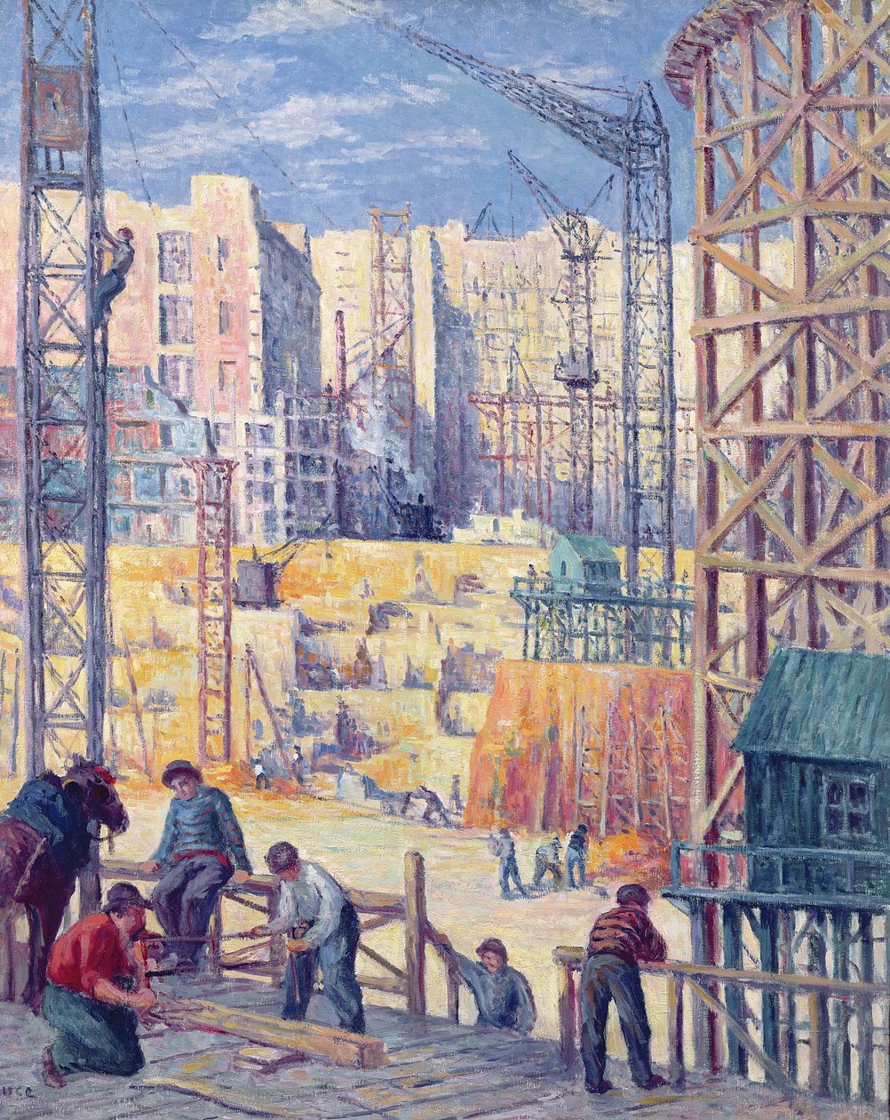 Építési telek Párizsban, quai de Passy, ​​1907 alkotó: Maximilien Luce