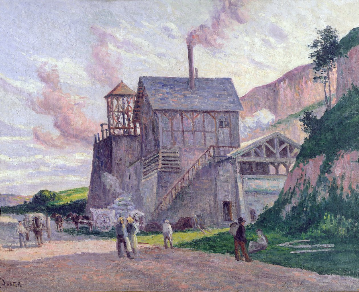 Cementgyár Vermentonban alkotó: Maximilien Luce